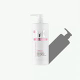 keraxir smoothing shampoo one liter bottle with pink label on a white background