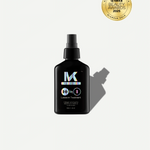 Black bottle of kroma 10 in 1 leave in treatment with a spray nozzle on a white background, featuring the Glamour Beauty Awards 2025 logo.