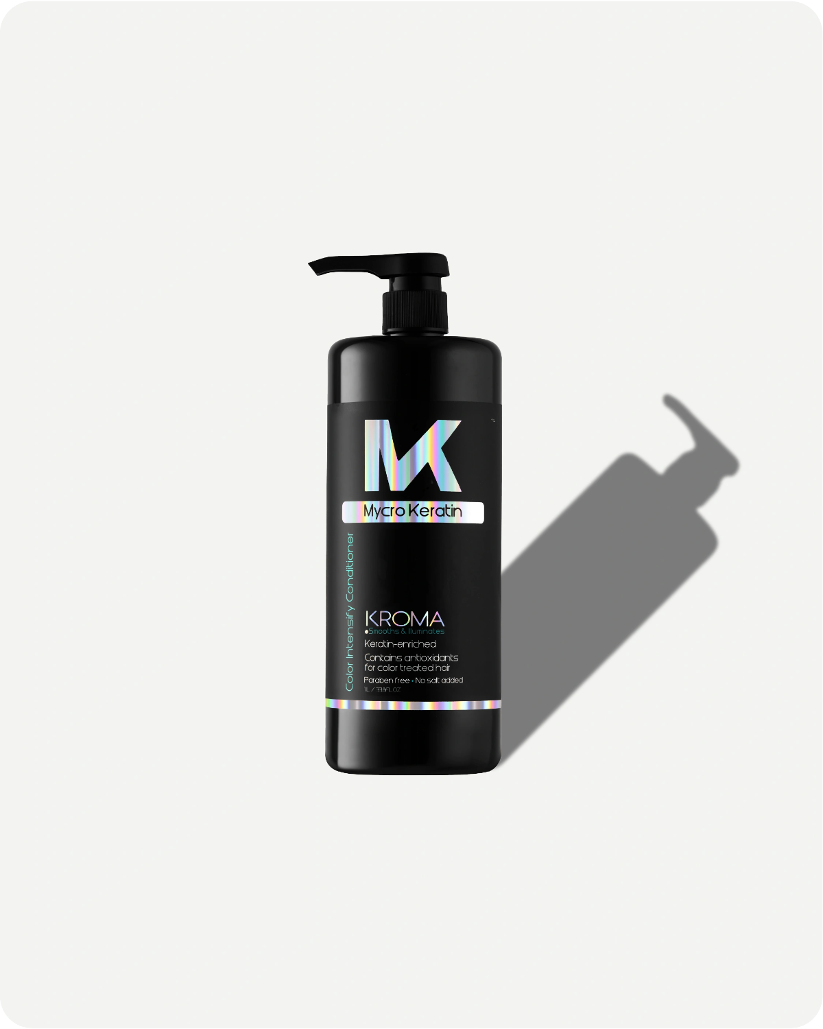 Kroma hair care product bottle on a white background