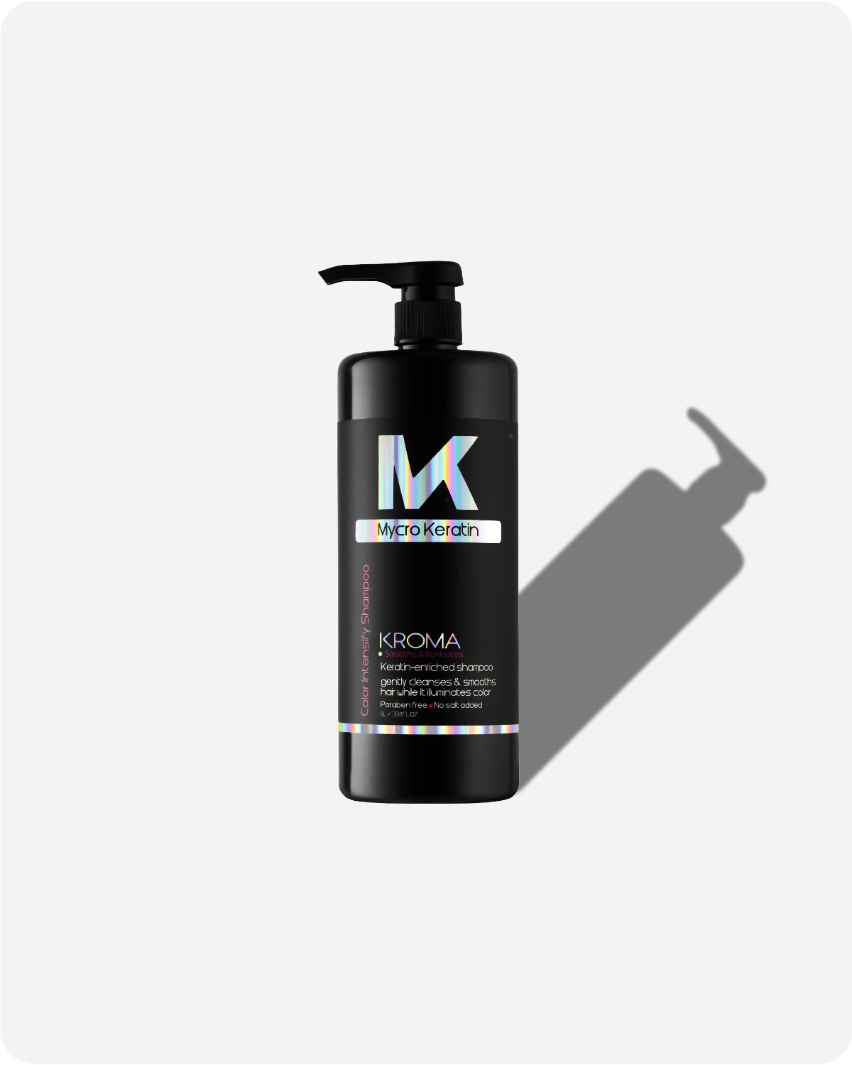 Kroma hair care product bottle on a white background