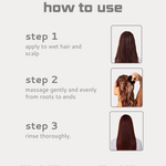 list of the three steps to use your kroma shampoo 