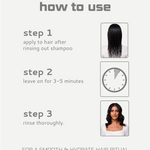 Instructions on how to use Madame conditioner  with step-by-step guide and images.