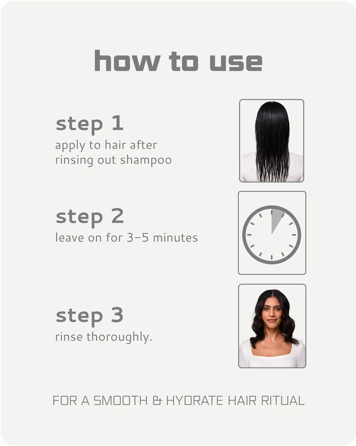 Instructions on how to use Madame conditioner  with step-by-step guide and images.