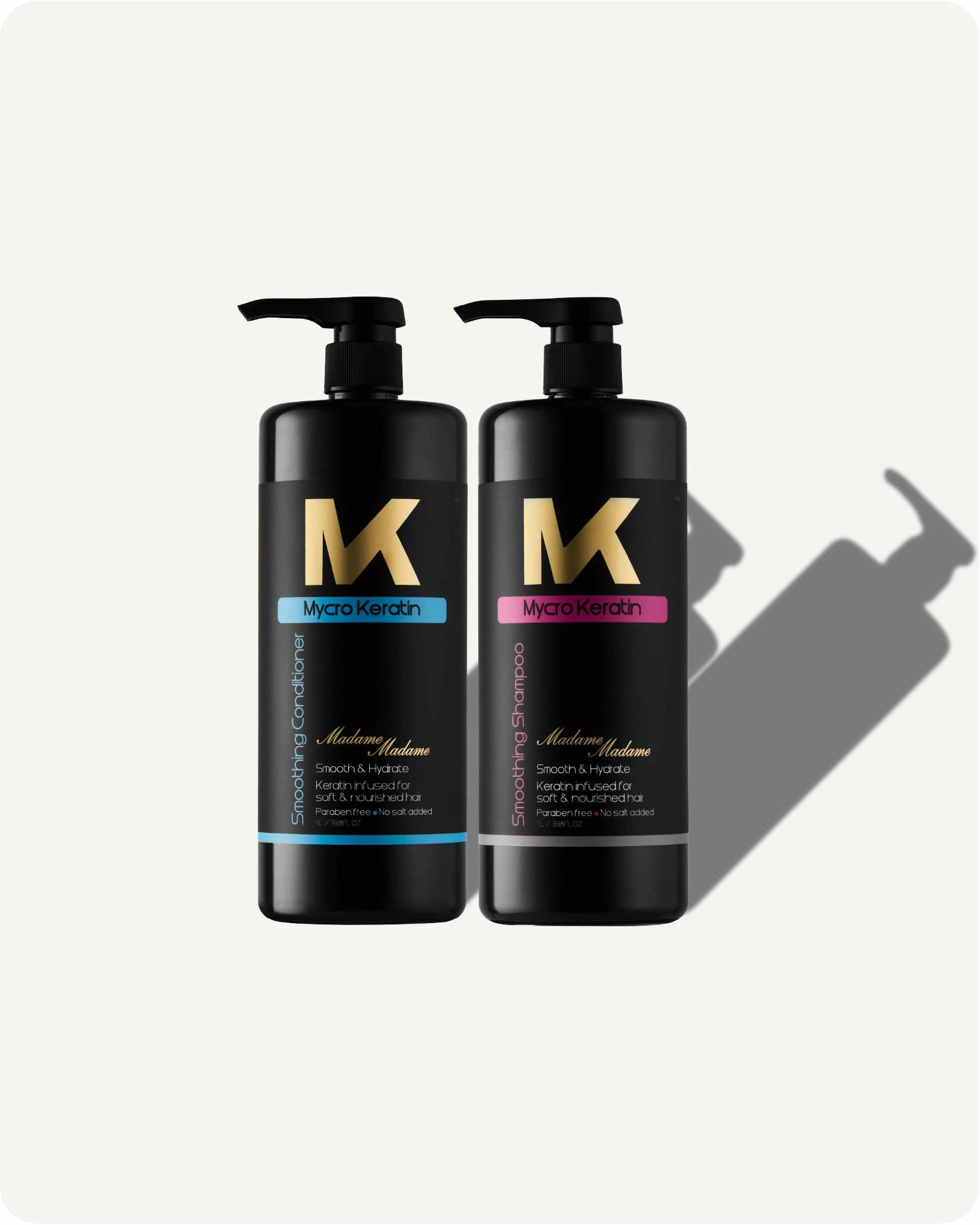 1 L Shampoo plus 1 L Conditioner Madame Madame Range pro combo 