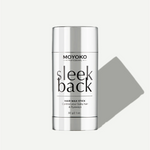 Moyoko sleek back hair wax stick on a white background