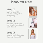 Instructions on how to use Tone and Treat Masque with step-by-step text and images.