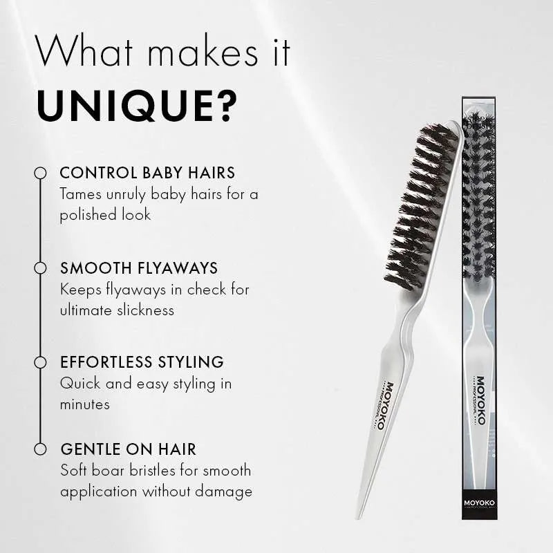 Moyoko  hair styling aids products including heat protection, volume powder, hair wax stick and brush