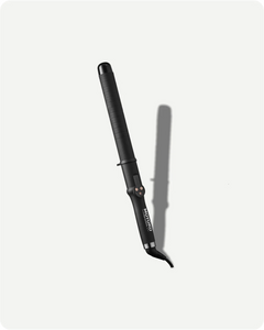 Black hair curler on a white background