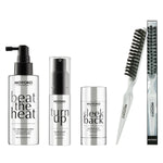 Moyoko  hair styling aids products including heat protection, volume powder, hair wax stick and brush
