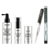 Moyoko  hair styling aids products including heat protection, volume powder, hair wax stick and brush